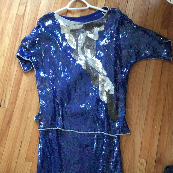 Vintage Dresses & Skirts - 🤩 Plus size vintage silk & beaded skirt and top